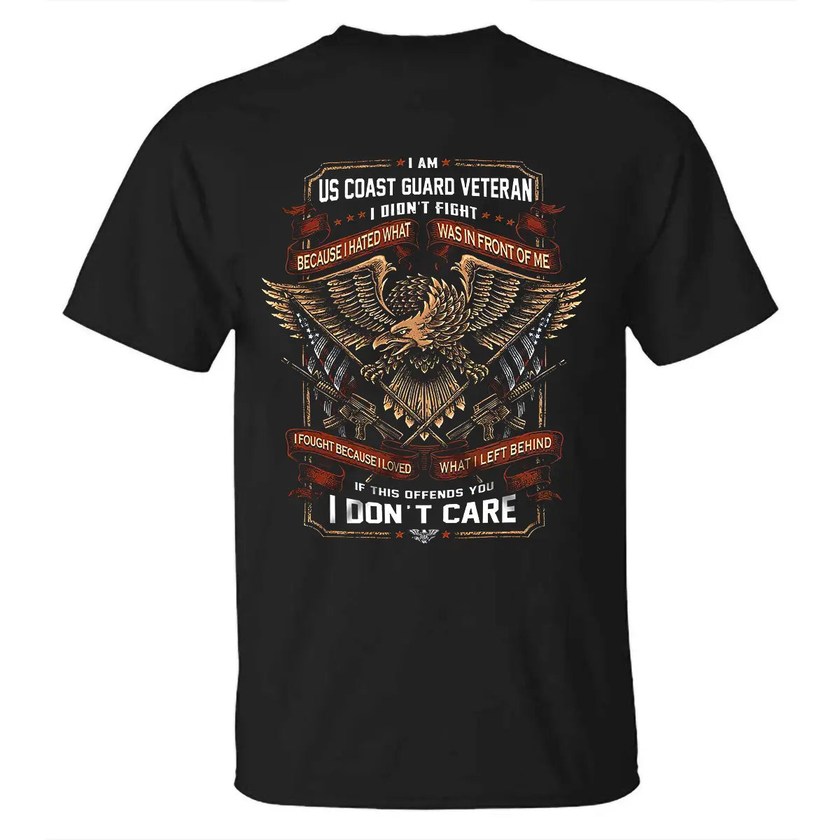 Viking I Am Us Coast Guard Veteran Printed Men's T-shirt