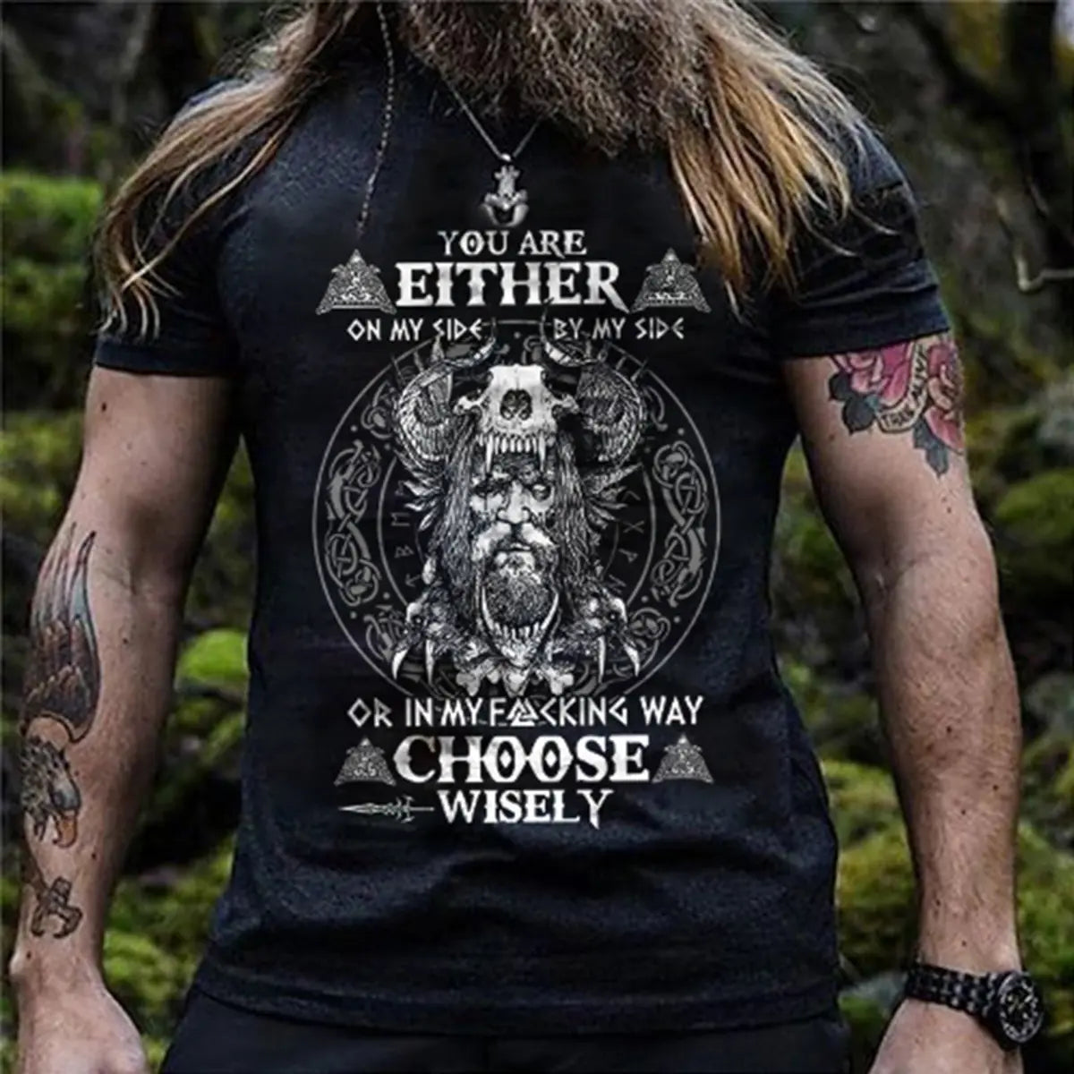 Viking You Are  Either Printed Men's T-shirt