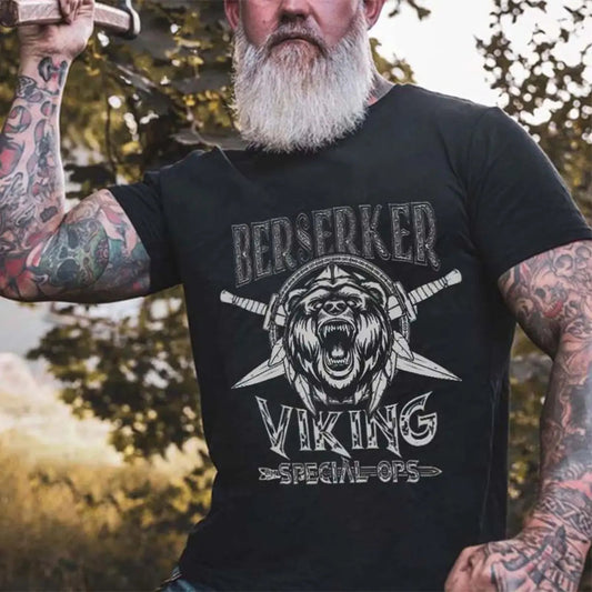 Viking Berserker Printed Men's T-shirt