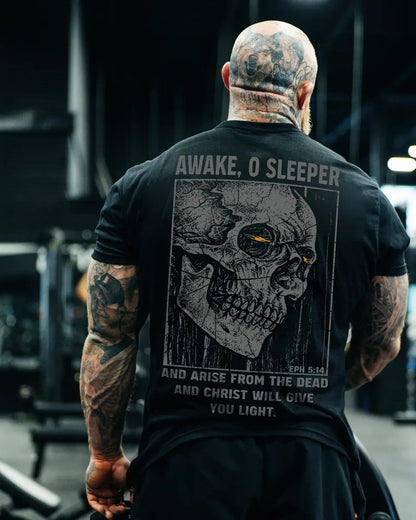 Awake, O Sleeper And Arise From The Dead Printed Men's T-shirt