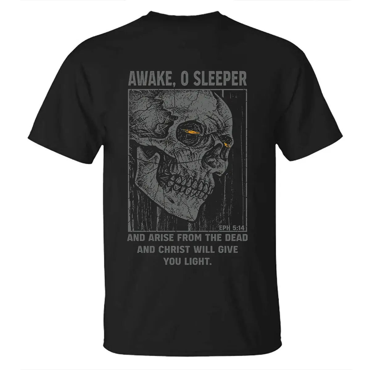 Awake, O Sleeper And Arise From The Dead Printed Men's T-shirt