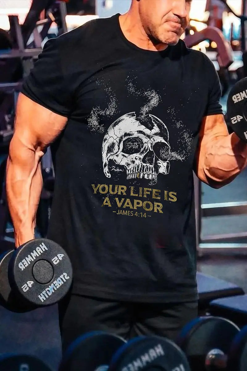 Your Life Is A Vapor Printed Men's T-shirt