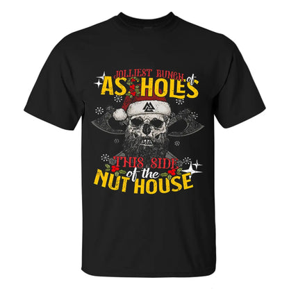 Viking Jolliest Bunch Of As Holes Printed Men's T-shirt