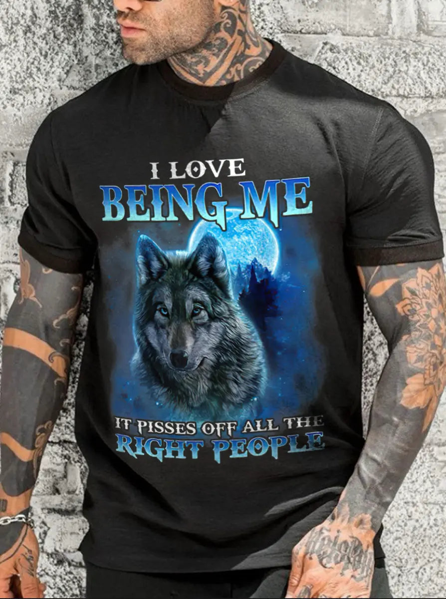 Viking I Love Being Me Printed Men's T-shirt