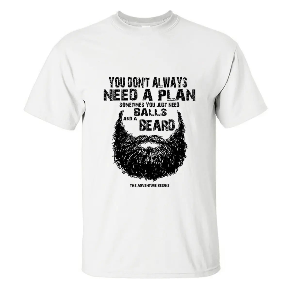 Viking You Don't Always Need A Plan Printed Men's T-shirt