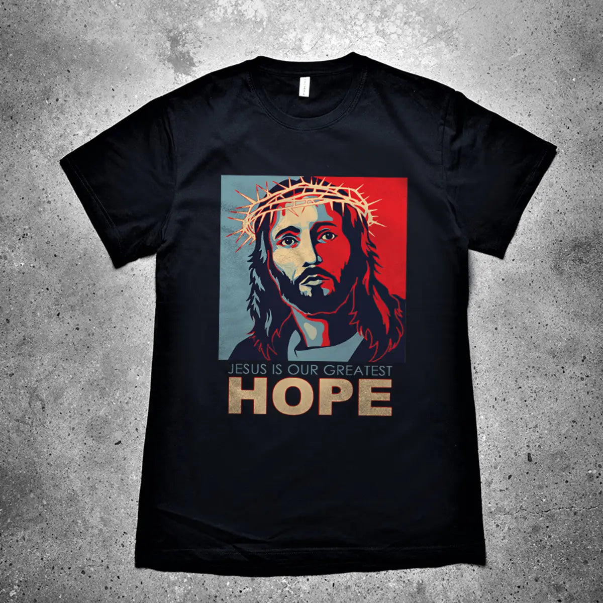 Jesus Is Our Greatest Hope Printed Men's T-shirt