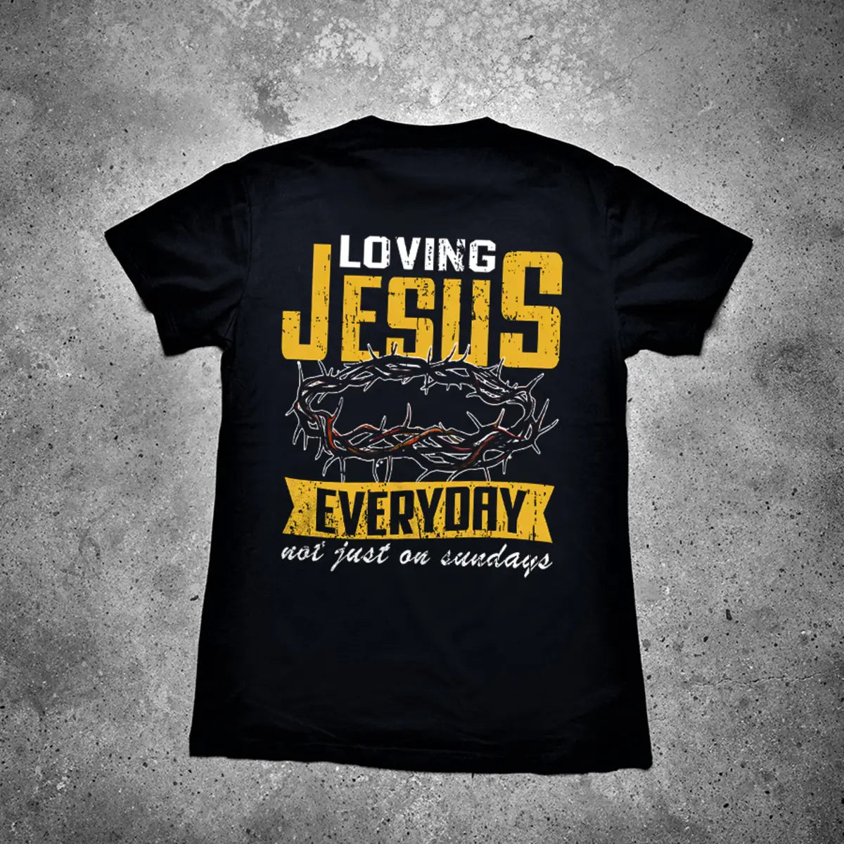 Loving Jesus Everyday Printed Men's T-shirt