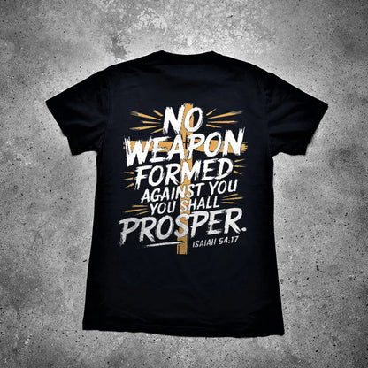 No Weapon Formed Against You Printed Men's T-shirt