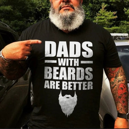 Viking Dads With Beards Are Better Printed Men's T-shirt