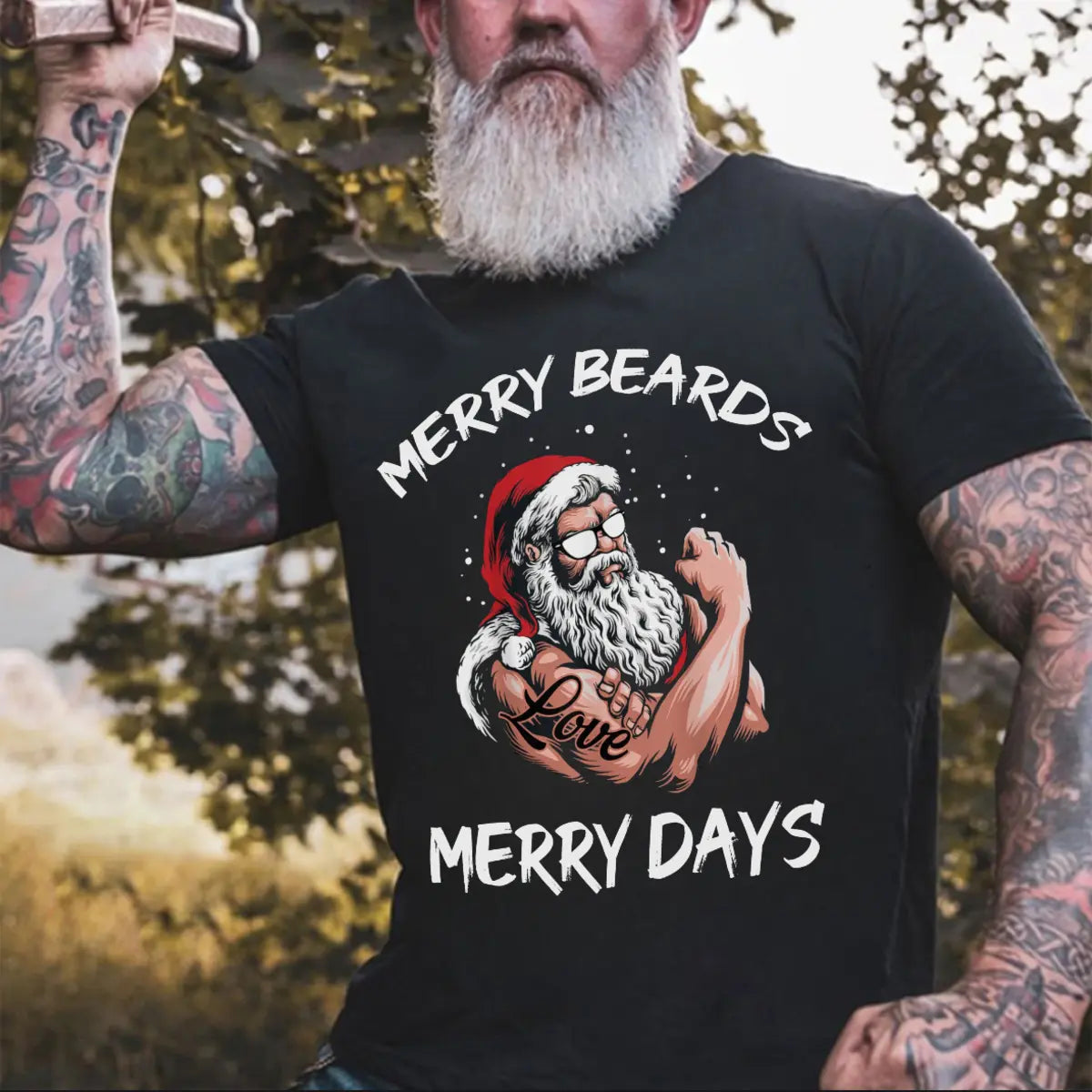 Viking Merry Beards Merry Days Printed Men's T-shirt