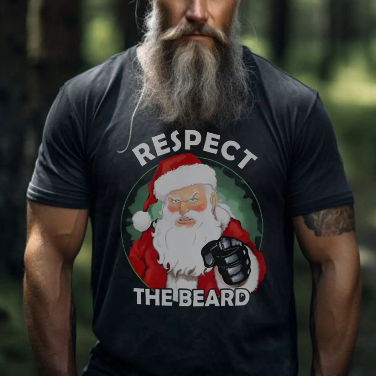 Viking Respect The Beard Printed Men's T-shirt