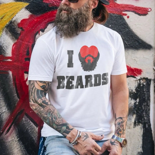 Viking I Like Beards Printed Men's T-shirt