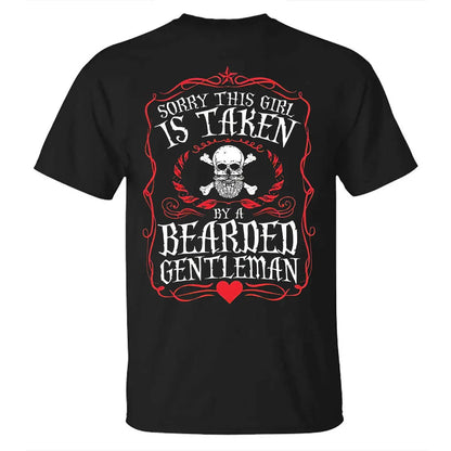 Viking Sorry This Girl Is Taken By A Bearded Gentleman Printed Men's T-shirt