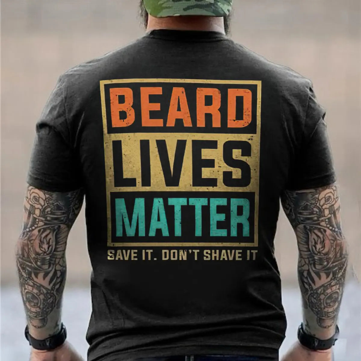 Viking Beard Lives Matter Printed Men's T-shirt