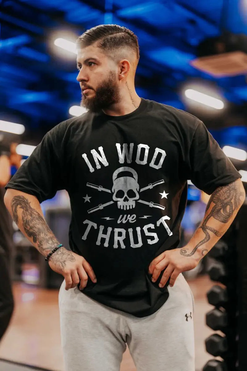 In Wod We Thrust Printed Men's T-shirt