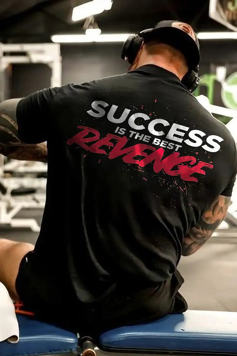 Success Is The Best Revenge Printed Men's T-shirt