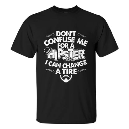 Viking Don't Confuse Me For A Hipster Printed Men's T-shirt