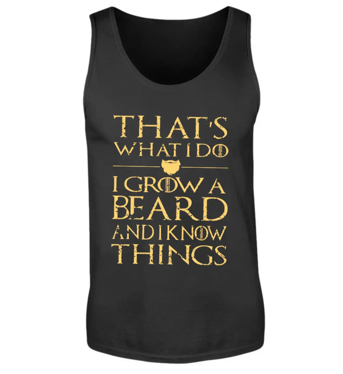 Viking Thats What I Do I Grow A Beard And I Know Things Printed Men's Vest