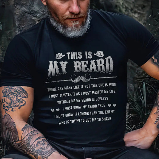 Viking This Is My Beard Printed Men's T-shirt