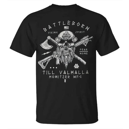 Viking Battleborn Viking Spirit Printed Men's T-shirt