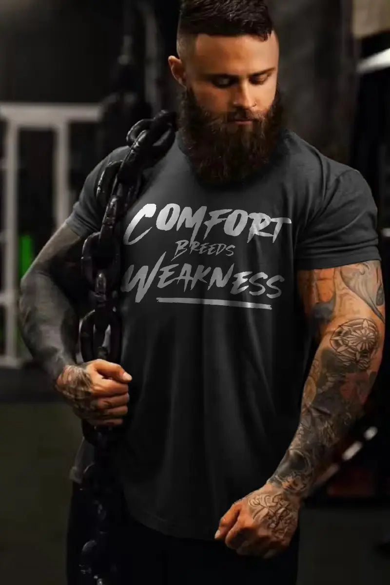 Comfort Breeds Weakness Printed Men's T-shirt