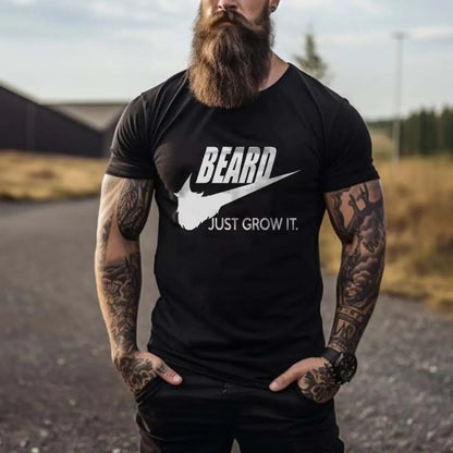 Viking Beard Just Grow It. Printed Men's T-shirt