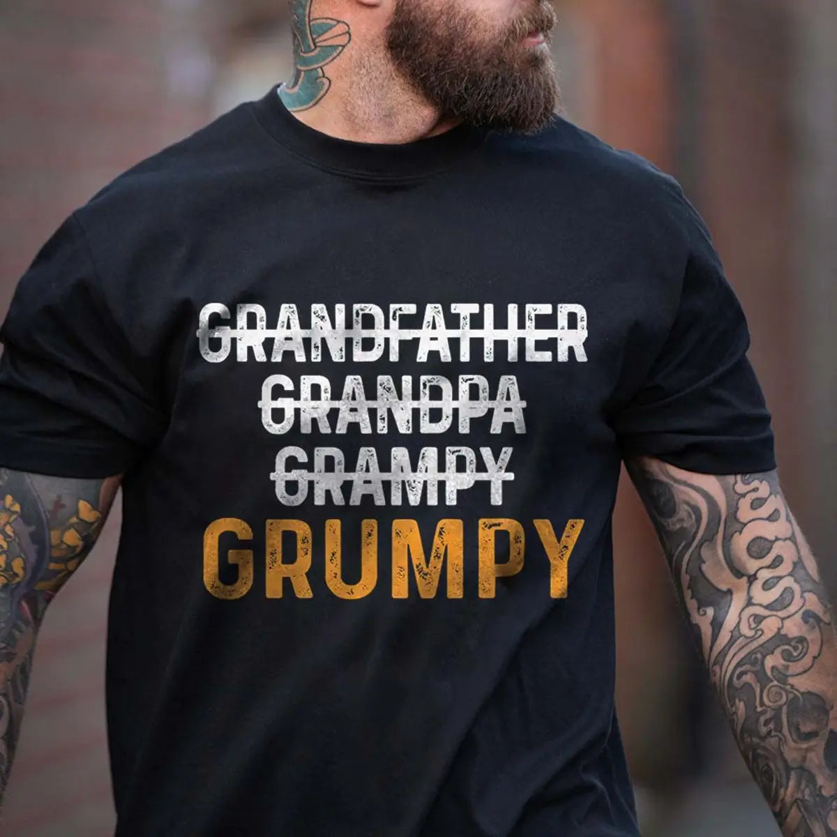 Viking Grandfather Grandpa Grampy Grumpy Printed Men's T-shirt