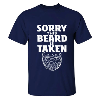 Viking Sorry This Beard Is Taken Printed Men's T-shirt