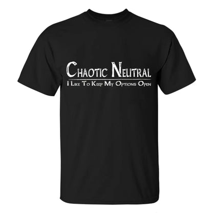 Viking Chaotic Neutral Printed Men's T-shirt