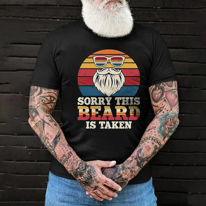 Viking Sorry This Beard Is Taken Printed Men's T-shirt