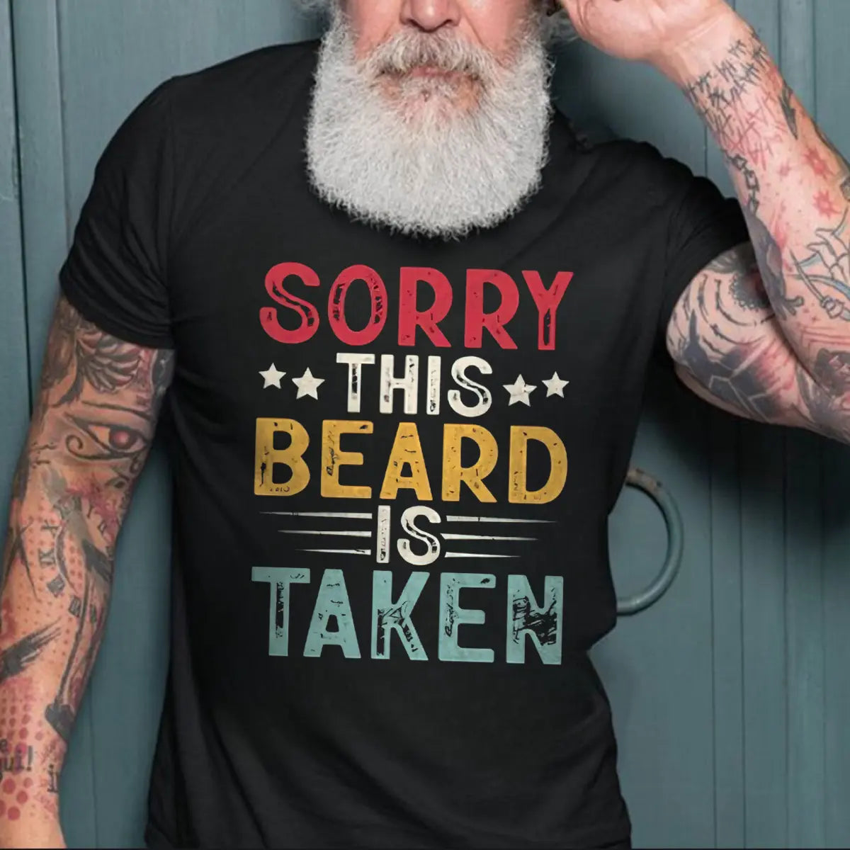 Viking Sorry This Beard Is Taken Printed Men's T-shirt