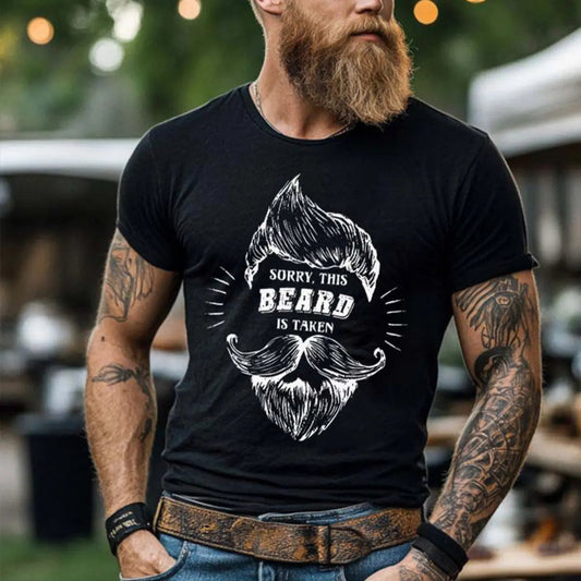 Viking Sorry, This Beard Is Taken Printed Men's T-shirt