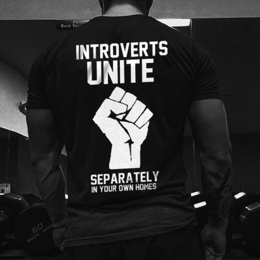 Introverts Unite Print Men's T-shirt