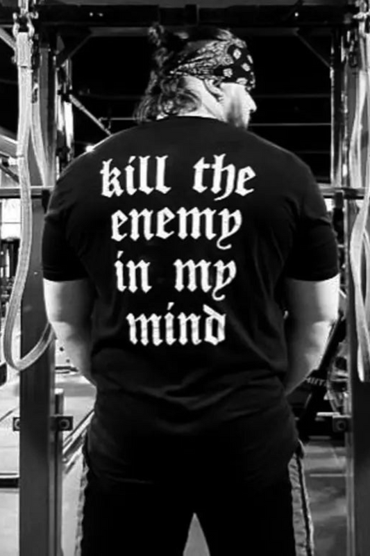 Kill the enemy in the mind  Print Men's T-shirt