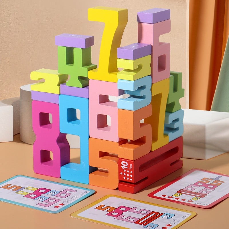 🔥LAST DAY SALE 49% OFF🔥Wooden Number Building Block