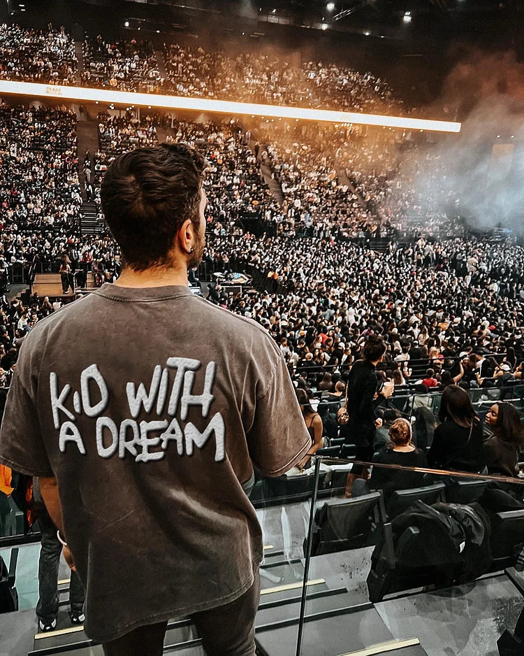 Kid With A Dream Print Men's T-shirt