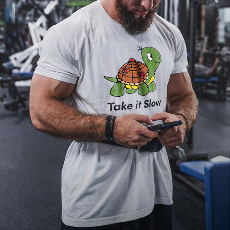 Take It Slow Printed Men's T-shirt