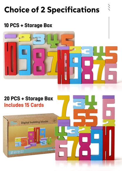 🔥LAST DAY SALE 49% OFF🔥Wooden Number Building Block