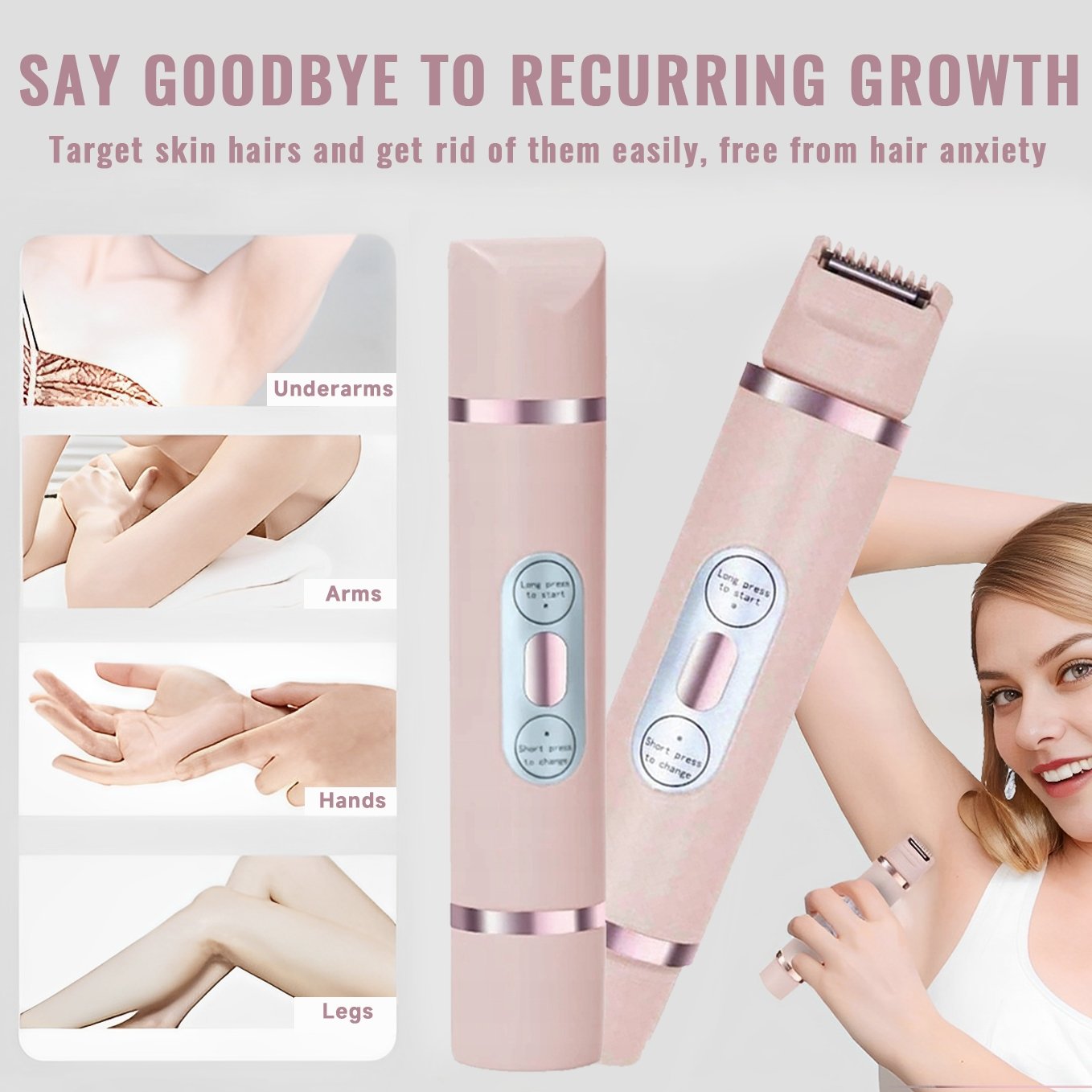 ✨2025 HOT SALE 49% OFF - Comfort 2 in 1 Electric Lady Shaver