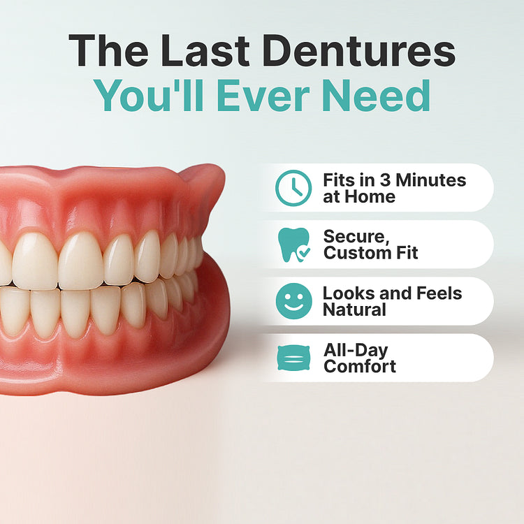 🦷Advanced Customized Full Denture Set🦷 (🔥10,000+ Sold In Last 30 Day)