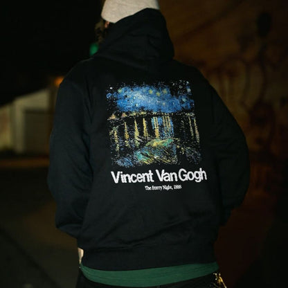 Vincent Van Gogh The Starry Night Printed Men's Hoodie