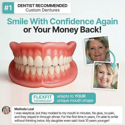 🦷Advanced Customized Full Denture Set🦷 (🔥10,000+ Sold In Last 30 Day)